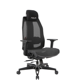 SEDIA GAMING NOUA SOUL BLACK ERGONOMICA IN MESH TRASPIRANTE CON SUPPORTO LOMBARE E BRACCIOLI 3D