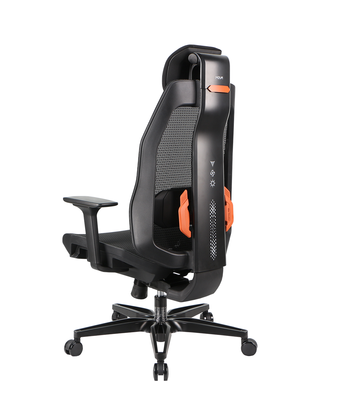 SEDIA GAMING NOUA SOUL BLACK ERGONOMICA IN MESH TRASPIRANTE CON SUPPORTO LOMBARE E BRACCIOLI 3D
