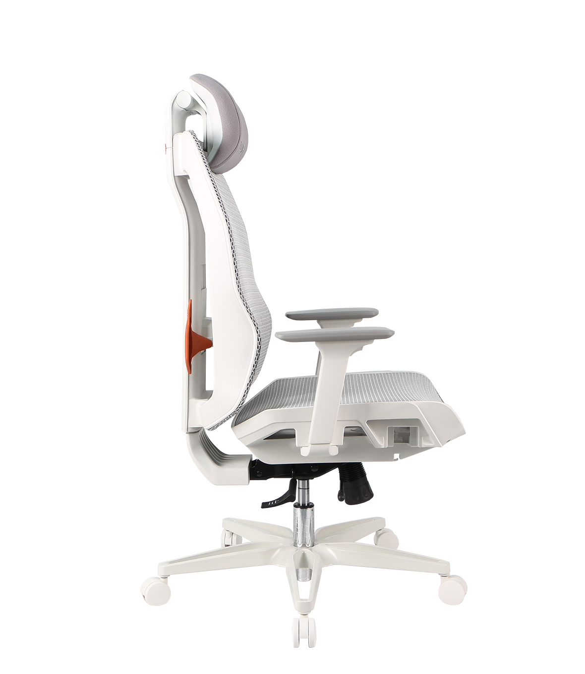 SEDIA GAMING NOUA SOUL WHITE ERGONOMICA IN MESH TRASPIRANTE CON SUPPORTO LOMBARE E BRACCIOLI 3D