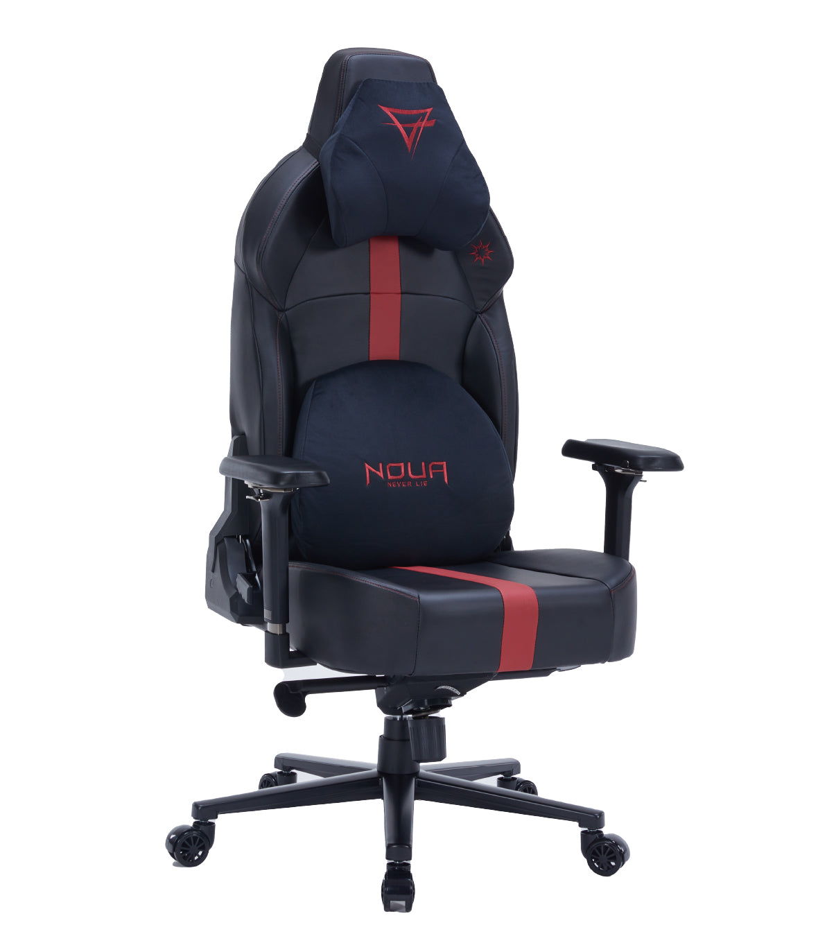 SEDIA GAMING NOUA GROUND ERGONOMICA CON BRACCIOLI 4D MAGNETICI, MECCANISMO FROG E SCHIENALE RECLINABILE 160° ( Black/Red)