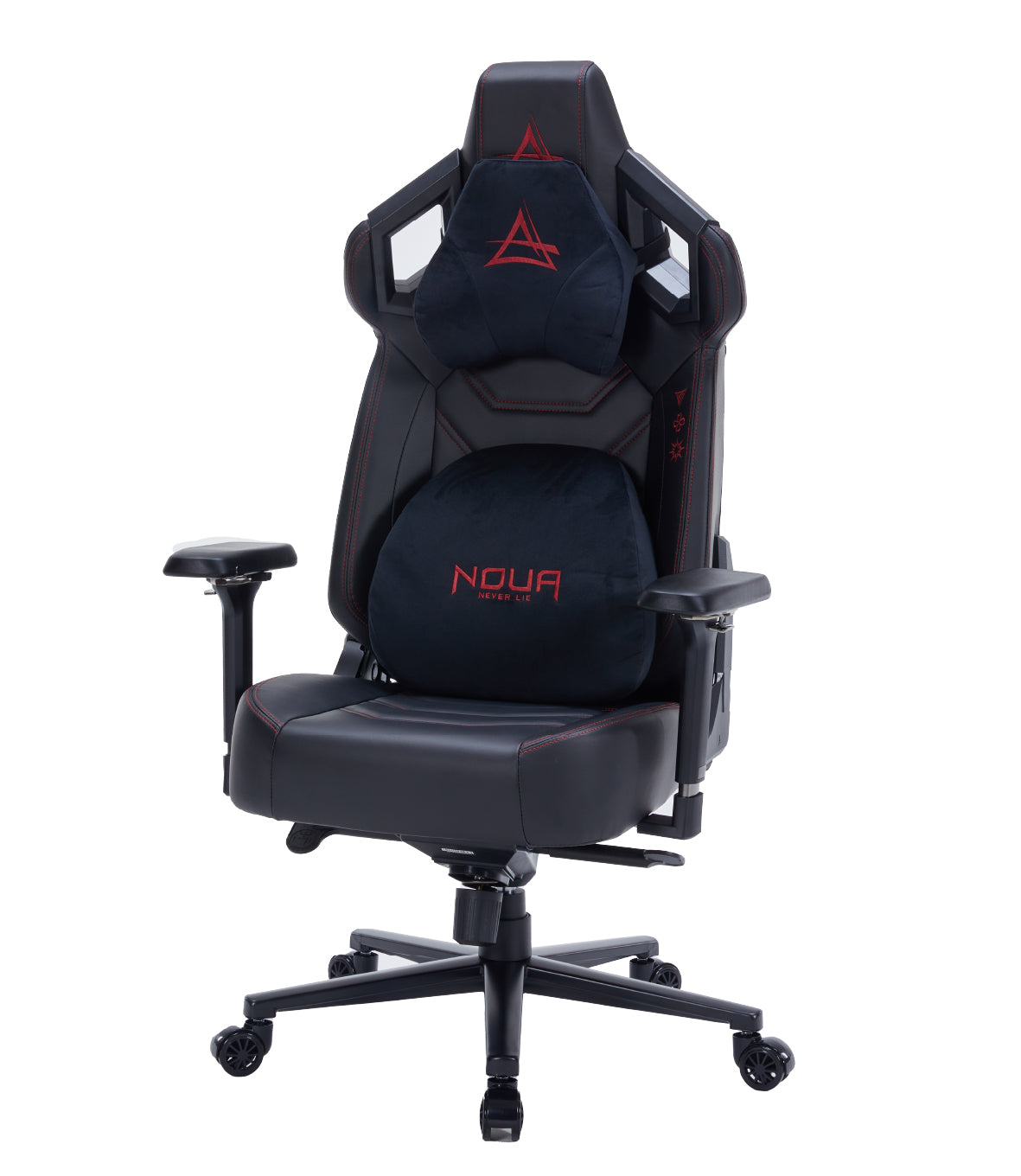 SEDIA GAMING NOUA MIND RED ERGONOMICA CON CUSCINI LOMBARE/CERVICALE, SCOCCA ABS E BRACCIOLI 4D