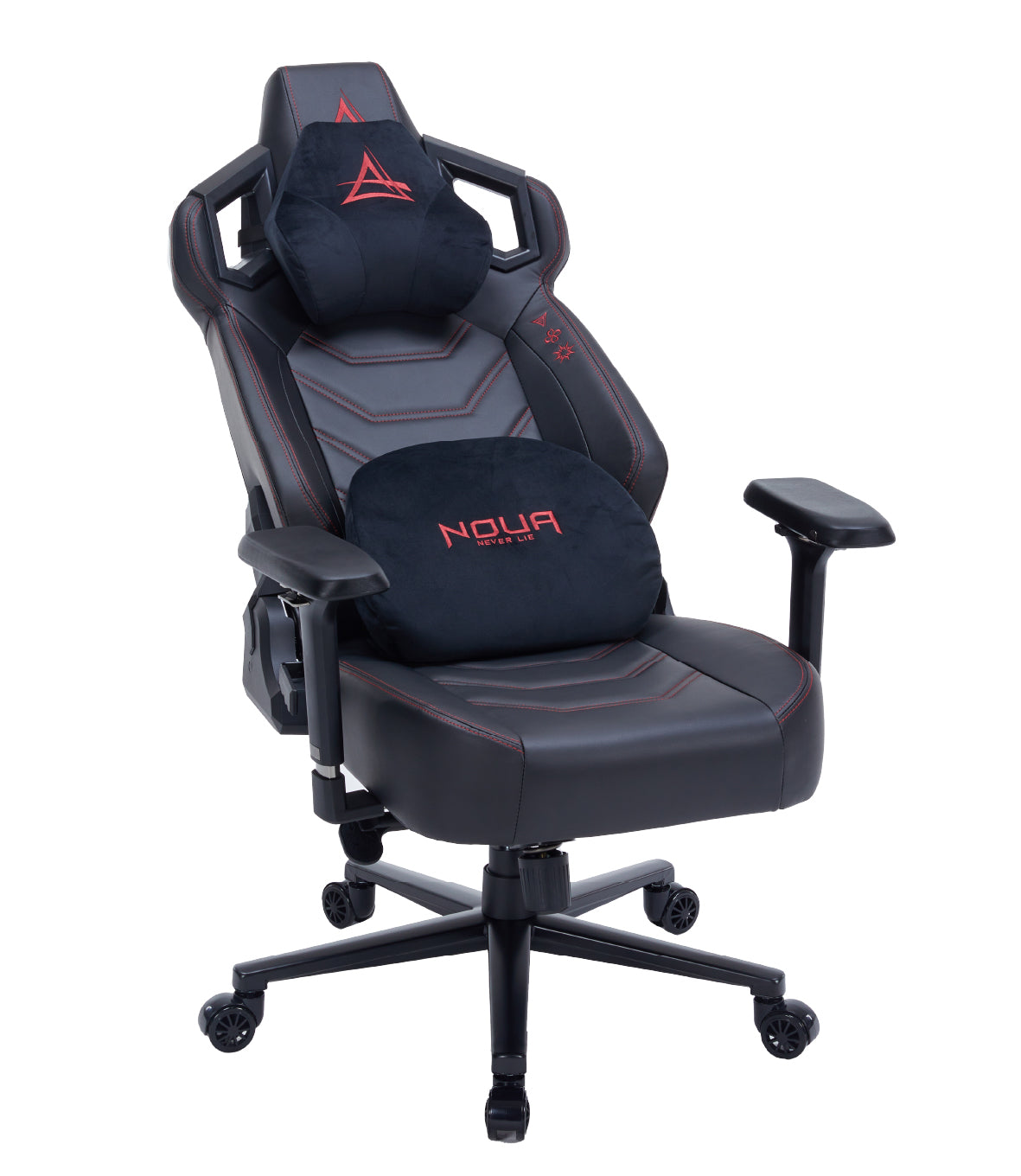 SEDIA GAMING NOUA MIND RED ERGONOMICA CON CUSCINI LOMBARE/CERVICALE, SCOCCA ABS E BRACCIOLI 4D