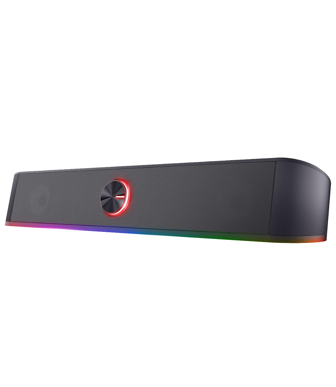 Speaker USB Trust GXT 619 Thorne Nero 2.0 canali 6 W Stereo Speaker con Illuminazione LED RGB, Sound Bar Jack AUX 3.5 mm, Casse PC