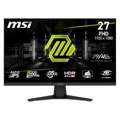 Monitor Gaming MSI MAG 274F Monitor Gaming 27" FHD, 1920x1080 Pannello Rapid IPS, 200Hz, 0,5ms (GtG), HDR Ready, Eye Care, AI Vision, HDMI 2.0b, DP 1.2a