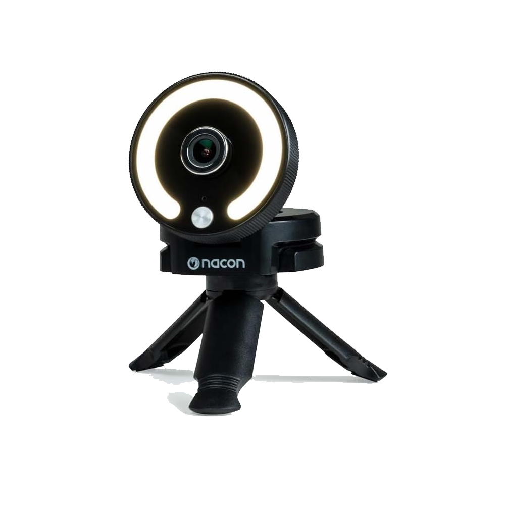 Webcam NACON Webcam Full HD per PC con illuminazione -1080p a 30 FPS / 720p a 60 FPS , per riunioni e streaming