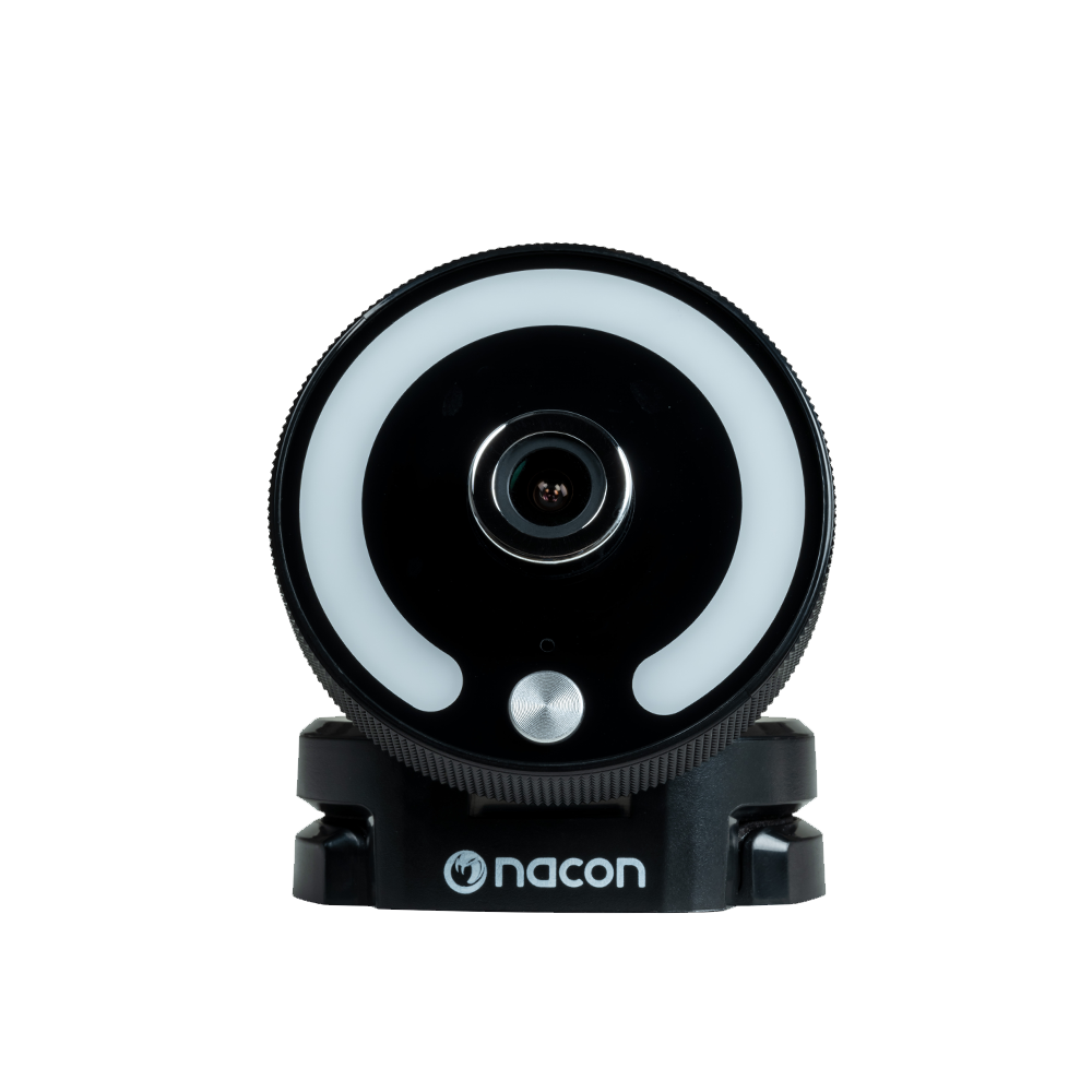 Webcam NACON Webcam Full HD per PC con illuminazione -1080p a 30 FPS / 720p a 60 FPS , per riunioni e streaming