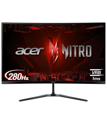 Monitor Gaming FULL HD Curvo ACER Nitro - 27" Curved , 280Hz, 1ms, VA Panel , FreeSync Premium , 2x HDMI + 1x DP , Speaker Integrati