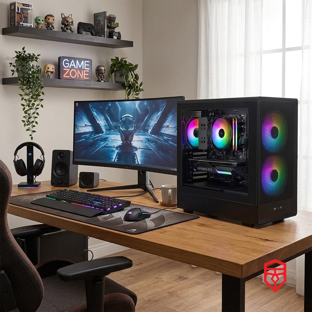 BREUNOR NEZUKO - PC Gaming RYZEN 5 5600XT, RTX 5060Ti 8GB, SSD NVME 1TB, RAM 16GB , WINDOWS 11 PRO