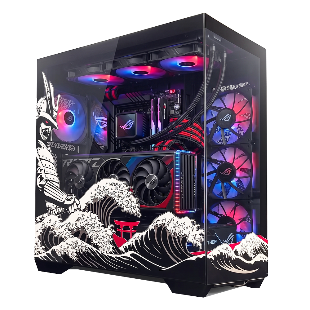 BREUNOR JAPAN EXPRESS - PC Gaming Ryzen 7 7800X3D , RTX 5070 12GB, Ram 32GB DDR5 6000Mhz, SSD 1000GB NVMe, Dissipatore a Liquido 360mm, Windows 11 Pro