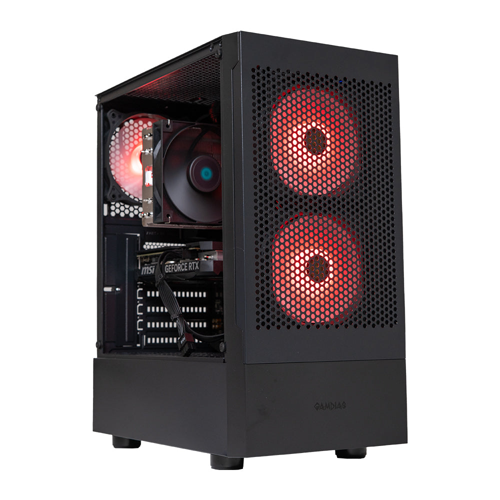 BREUNOR CHAOS Pc Gaming RYZEN 5 5600 6 core fino a 4.4GHz, RX 9060XT 8GB, SSD NVMe 1000Gb, RAM 32GB DDR4 3200MHz, Windows 11 Professional