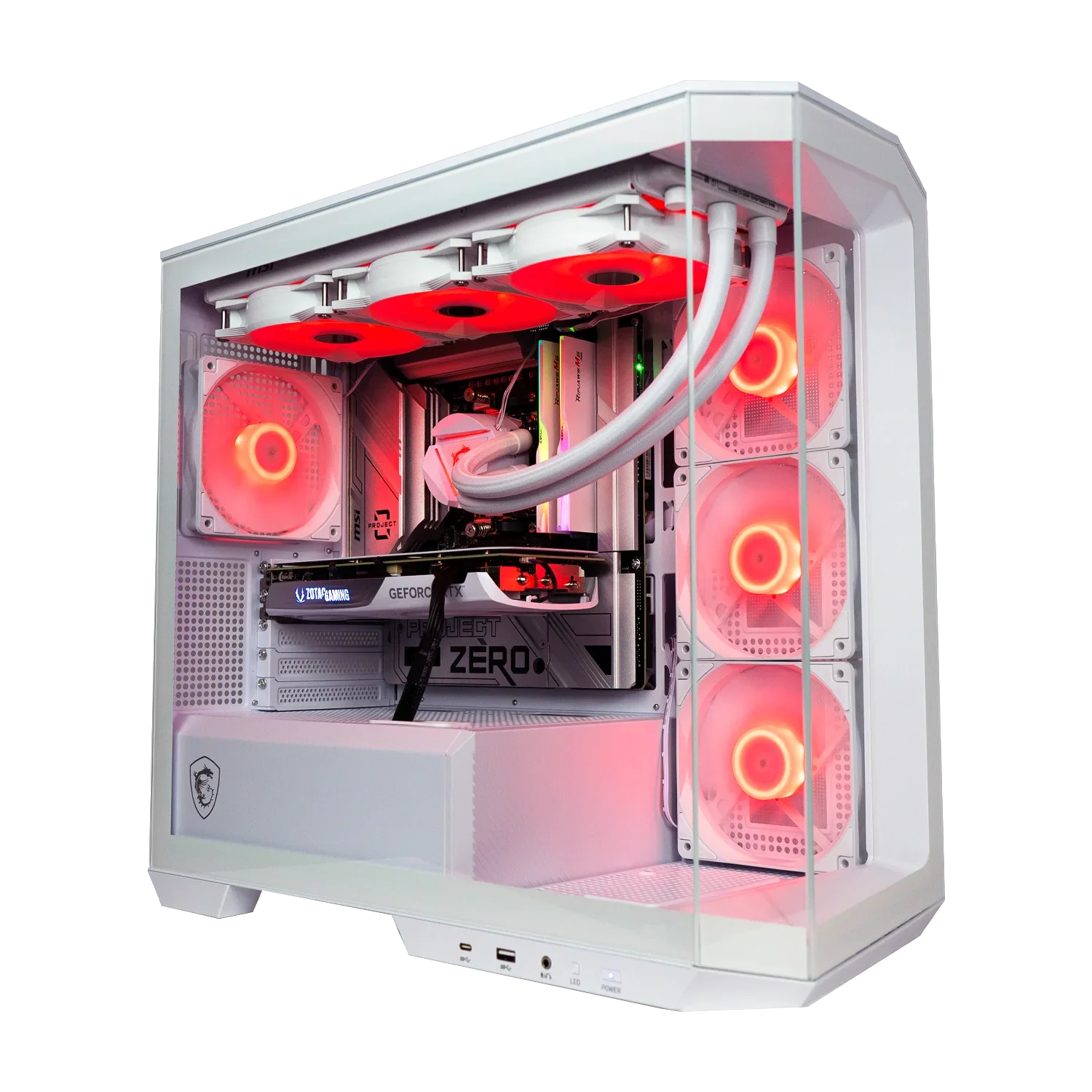 PC GAMING GIGABYTE X870I AORUS PRO ICE WHITE - RTX 5080 16GB WHITE VENTUS MSI - 32Gb DDR 6000MHz WHITE G.SKILL RGB - B3574 - BREUNOR