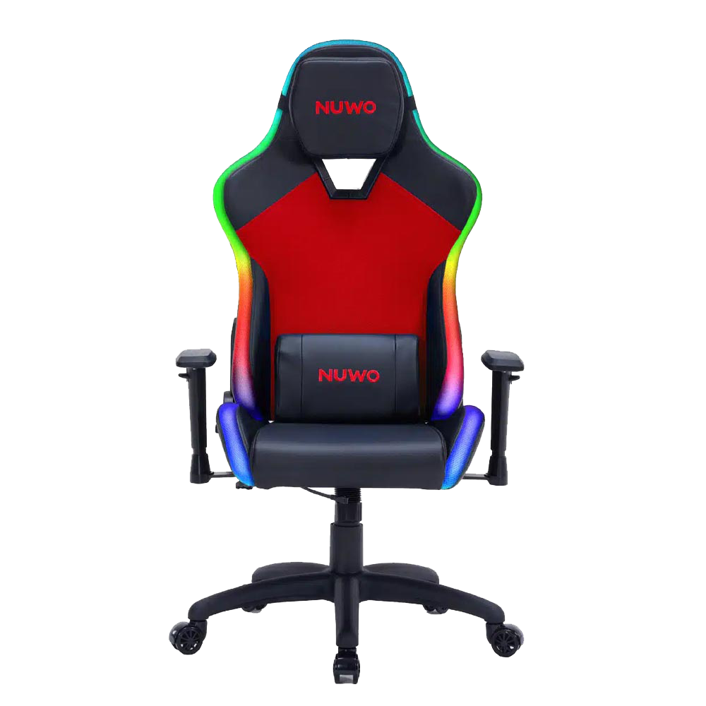 Sedia Gaming Nuwo RGB Rapture Red – Comfort Ergonomico con Illuminazione RGB Integrata