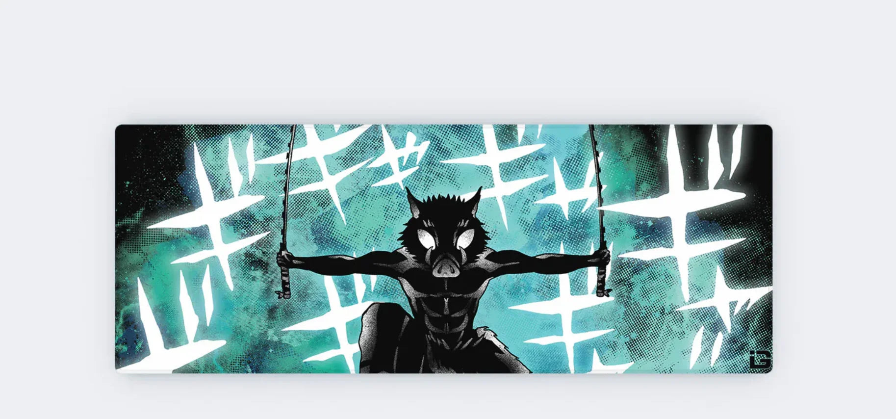 Tappetino per mouse XXL 800 x 300 mm – XXL Mousepad – ( Cacciatore di Demoni ) - BREUNOR