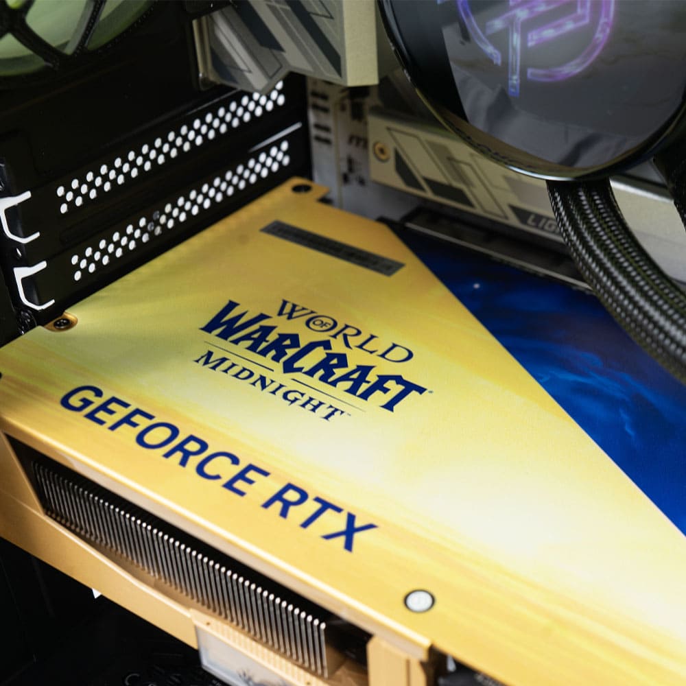 BREUNOR WORLD OF WARCRAFT EXPRESS - Pc Gaming Ryzen 7 9800X3D, RTX 5070 12GB LIMITED EDITION , Ram 32Gb DDR5 , SSD 1TB, LIQUID 360MM LCD , W11 PRO