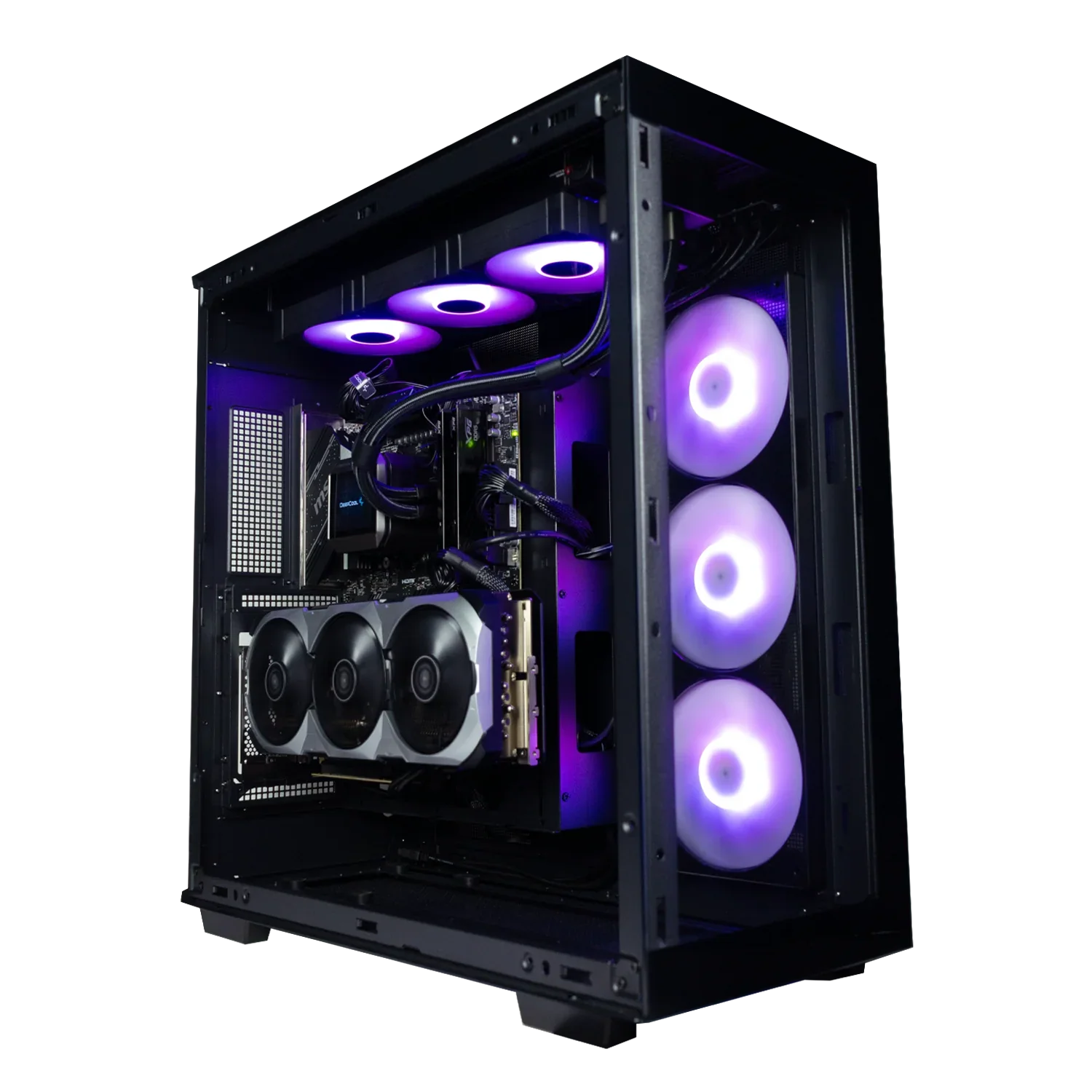 BREUNOR COOLFORCE - PC GAMING Ryzen 7 7800X3D, RTX 5070 12GB, RAM 32GB DDR5 6000MHz, SSD 1000GB, AIO 360mm LCD, Windows 11 PRO - BREUNOR
