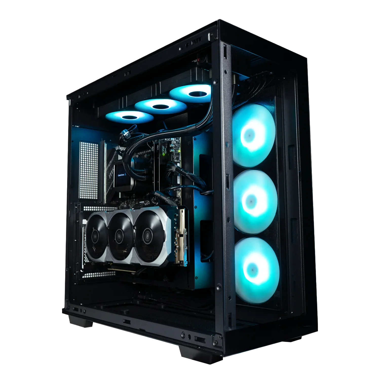 BREUNOR COOLFORCE - PC GAMING Ryzen 7 7800X3D, RTX 5070 12GB, RAM 32GB DDR5 6000MHz, SSD 1000GB, AIO 360mm LCD, Windows 11 PRO - BREUNOR
