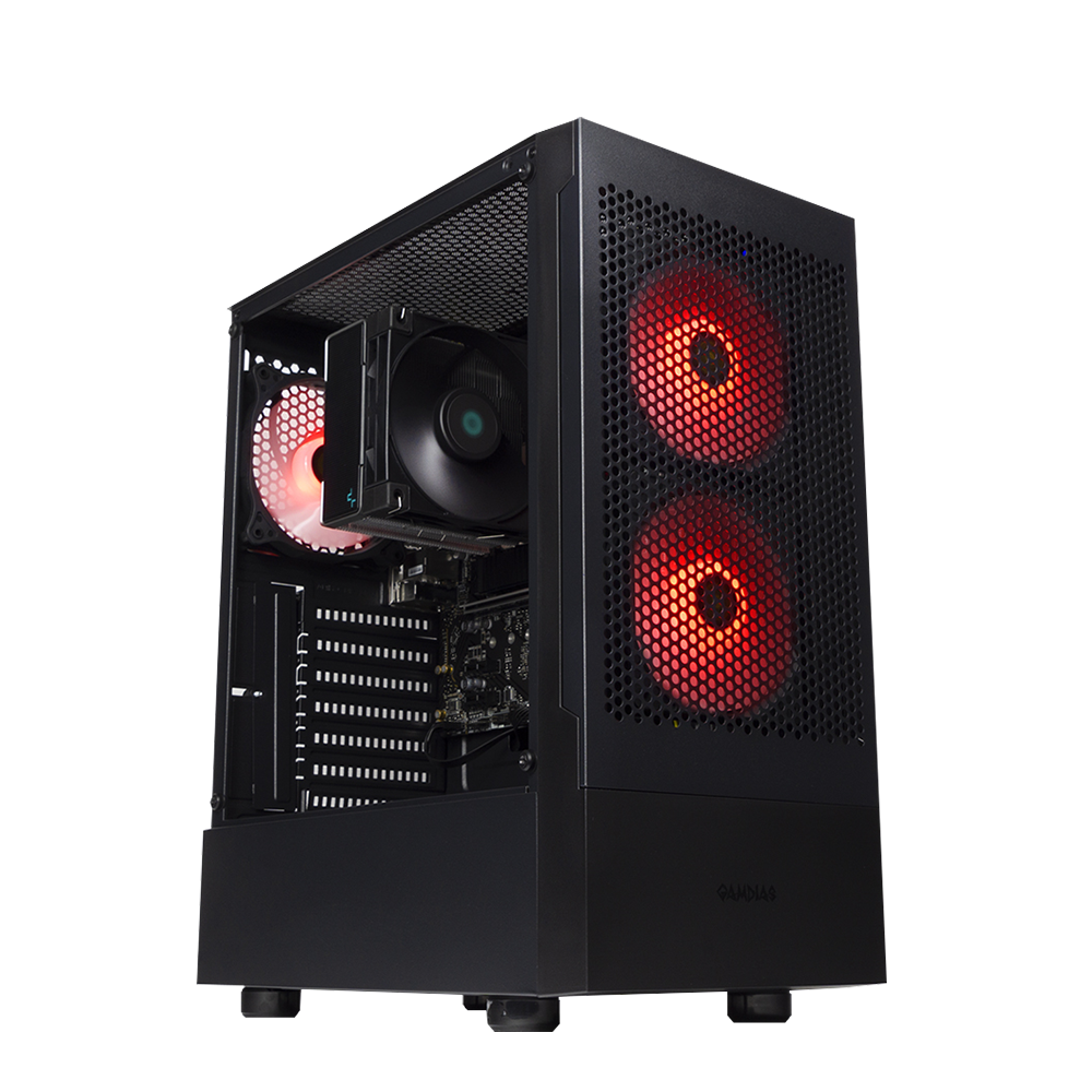 BREUNOR EMERALD EXPRESS - PC Gaming Intel i5 12400F, RTX 5060 8GB, RAM 32GB DDr4 3200MHz, SSD 1000GB NVMe, Dissipatore a Torre, Windows 11 PRO