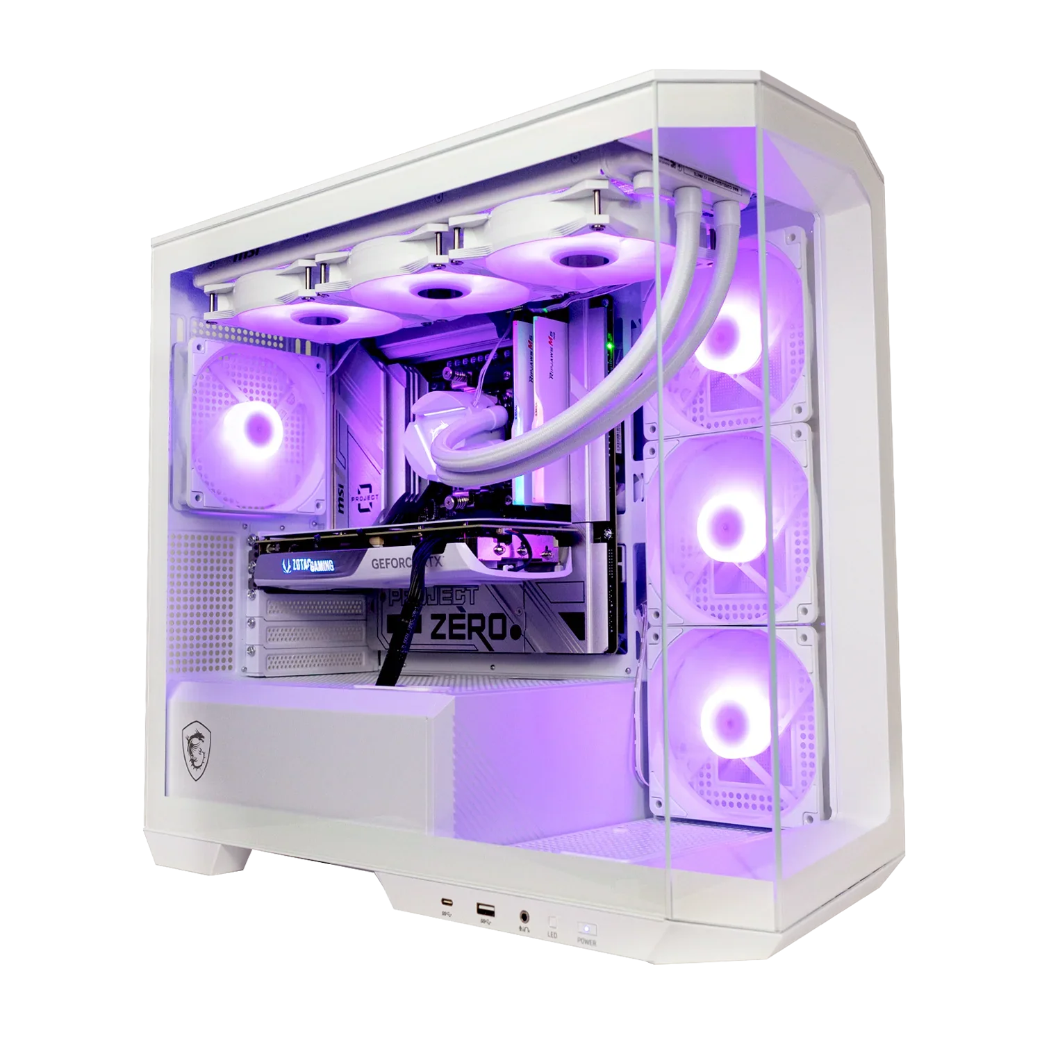 PC GAMING GIGABYTE X870I AORUS PRO ICE WHITE - RTX 5080 16GB WHITE VENTUS MSI - 32Gb DDR 6000MHz WHITE G.SKILL RGB - B3574 - BREUNOR
