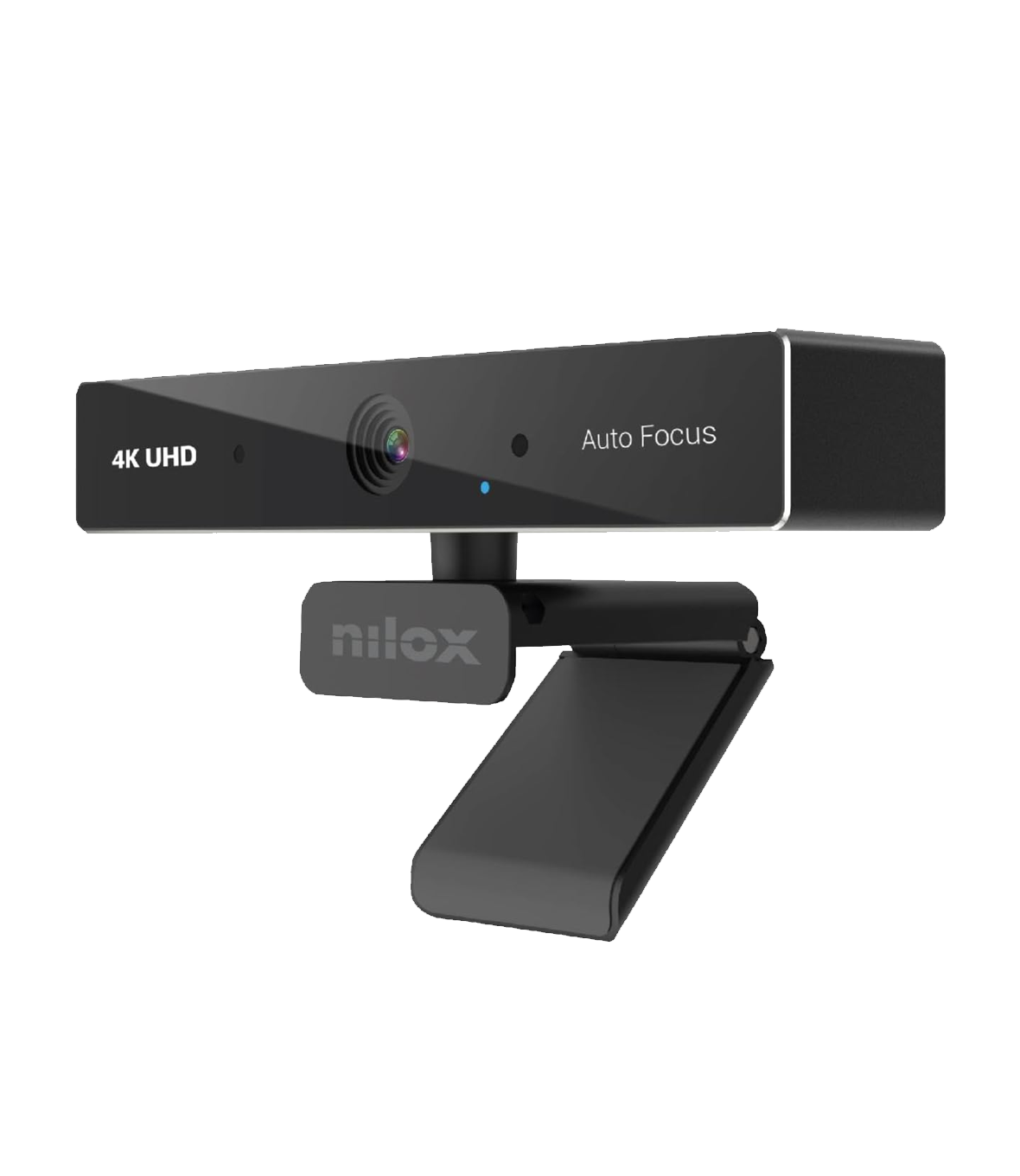 Webcam 4K UHD Nilox - 30fps con Messa a Fuoco Automatica, Microfono Incorporato, Risoluzione FULL HD, Angolo di visione 80º