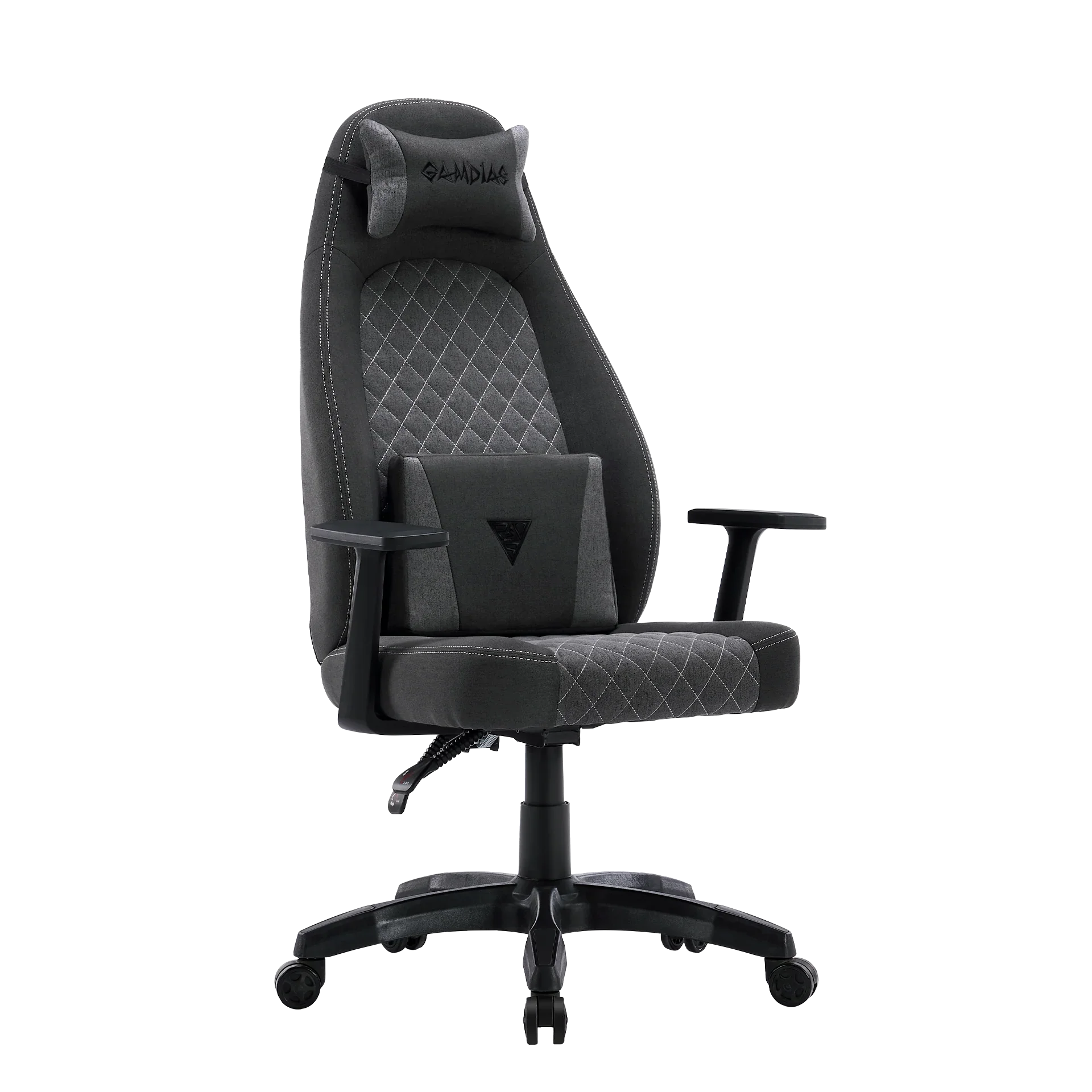 SEDIA DA GAMING IN MICROFIBRA GRIGIO/NERA GAMDIAS ZELUS E4 WEAVE L GB REGOLABILE - BREUNOR
