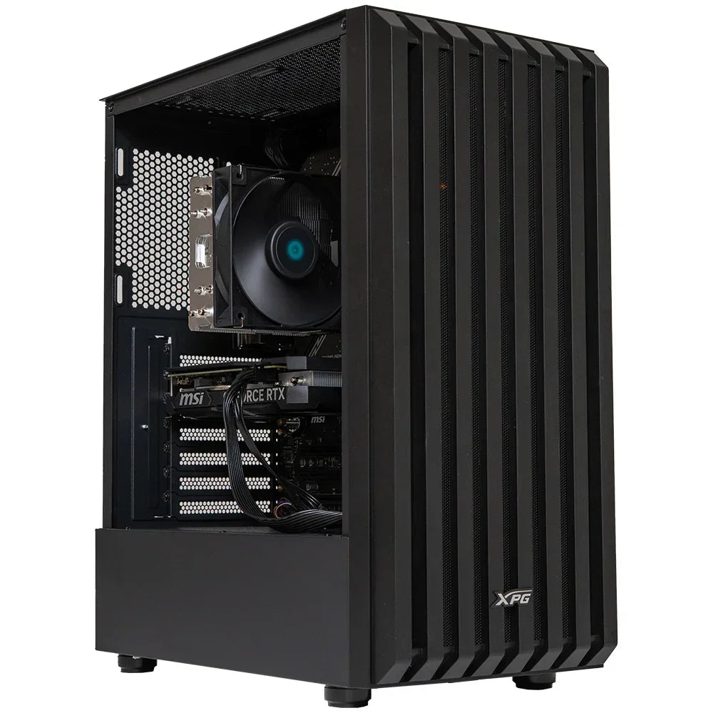 BREUNOR COREX - Pc fisso Ryzen 5 7600 fino a 5.10Ghz, RX 9070 16GB, Ram 32GB DDR5, SSD Nvme 1000GB, Dissipatore a torre, Windows 11 Pro - BREUNOR