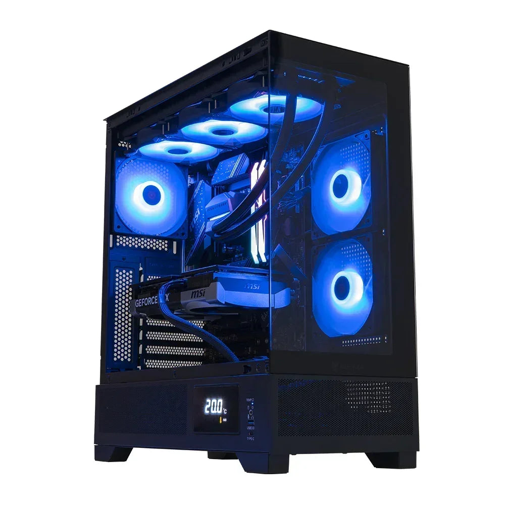BREUNOR MAKAI - PC Gaming Ryzen 7 7800X3D, RX 9070 XT 16GB, RAM 32GB DDr5 6000MHz, SSD 1000GB NVMe, Dissipatore a liquido 360mm, Windows 11 PRO - BREUNOR