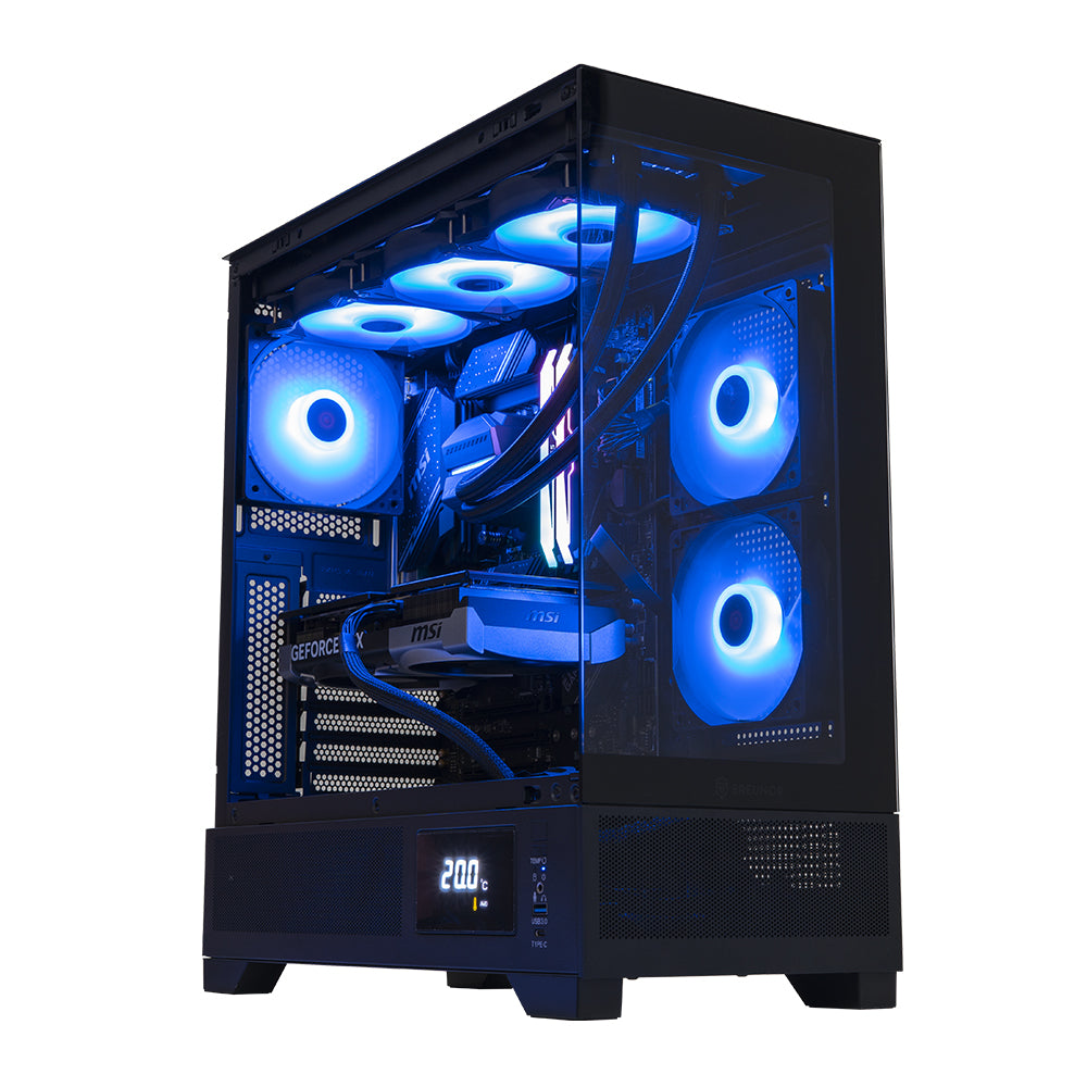 BREUNOR ODIN - PC Gaming Ryzen 7 7800X3D , RTX 5070 12GB, Ram 32GB DDR5 6000MHz, SSD 1000GB NVMe, Dissipatore a Liquido 360mm, Windows 11 Pro