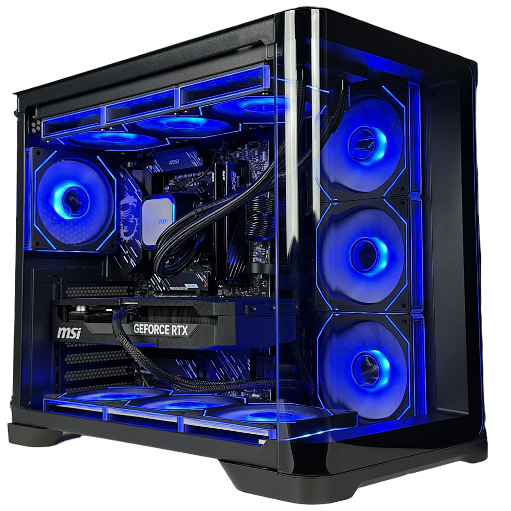 BREUNOR HELLFIRE - PC gaming Ryzen 9 9950X, RTX 5080 16 Go, RAM 32 Go DDR5 6000 MHz, SSD NVMe 1 To, refroidisseur liquide 360 mm, Windows 11 Pro