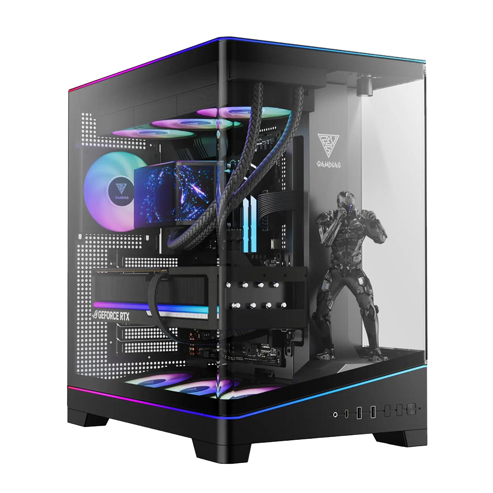 BREUNOR NANAMI PREMIUM - PC Gaming Ryzen 7 9850X3D , RTX 5070 Ti 16GB, Ram 64Gb DDR5 6000MHz, SSD NVMe 2TB, AIO 360mm DISPLAY , Windows 11 pro