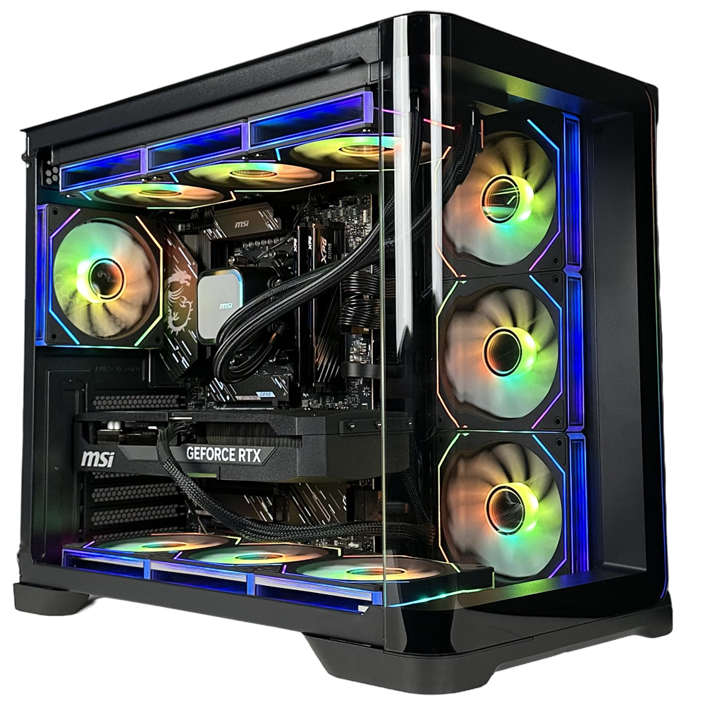 BREUNOR HELLFIRE - PC gaming Ryzen 9 9950X, RTX 5080 16 Go, RAM 32 Go DDR5 6000 MHz, SSD NVMe 1 To, refroidisseur liquide 360 mm, Windows 11 Pro