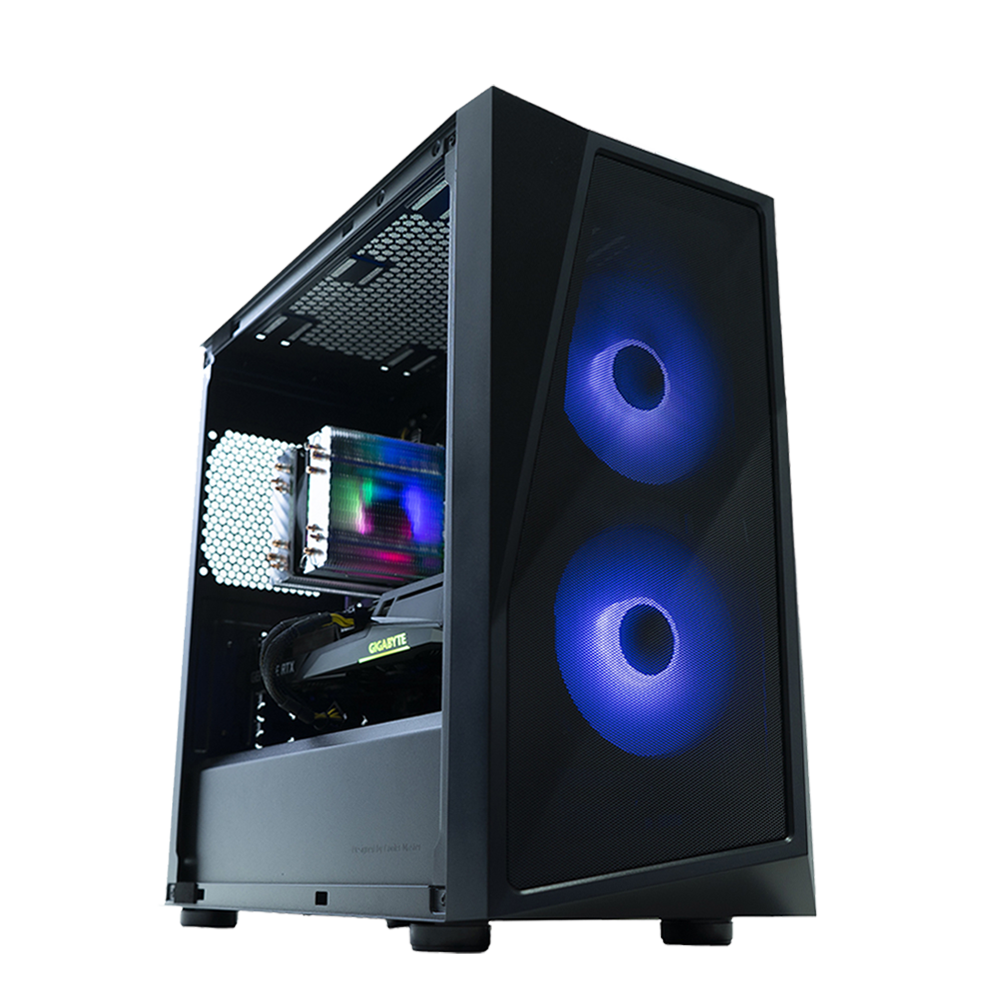 BREUNOR ASURA EXPRESS - PC Gaming RYZEN 5 5600X fino a 4.60GHz, RX 7600 8GB, Wifi, Ram 32Gb 3200MHz, SSD NVMe 1000GB, W 11 pro