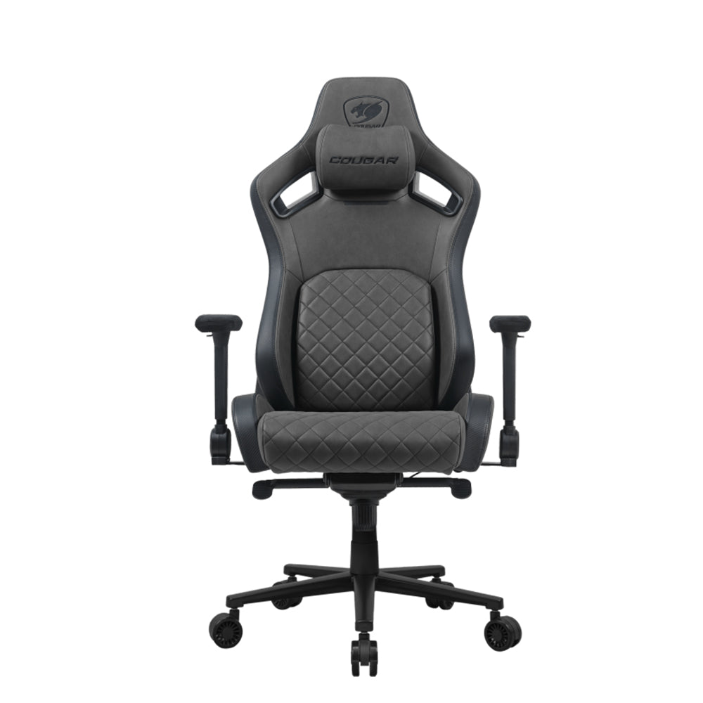 Sedia Gaming Cougar DEFENSOR S JET GRAY F , In acciaio rinforzato con Schienale Reclinabile a 170°