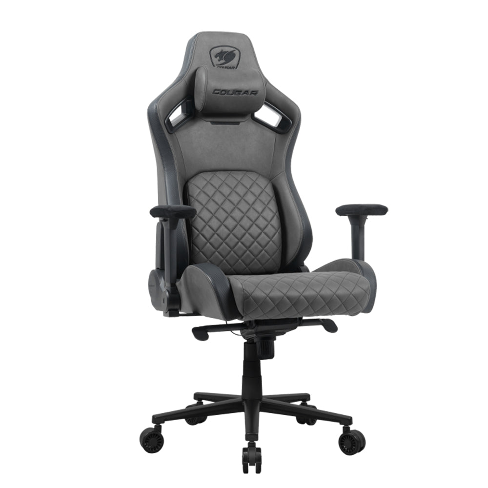 Sedia Gaming Cougar DEFENSOR S JET GRAY F , In acciaio rinforzato con Schienale Reclinabile a 170°