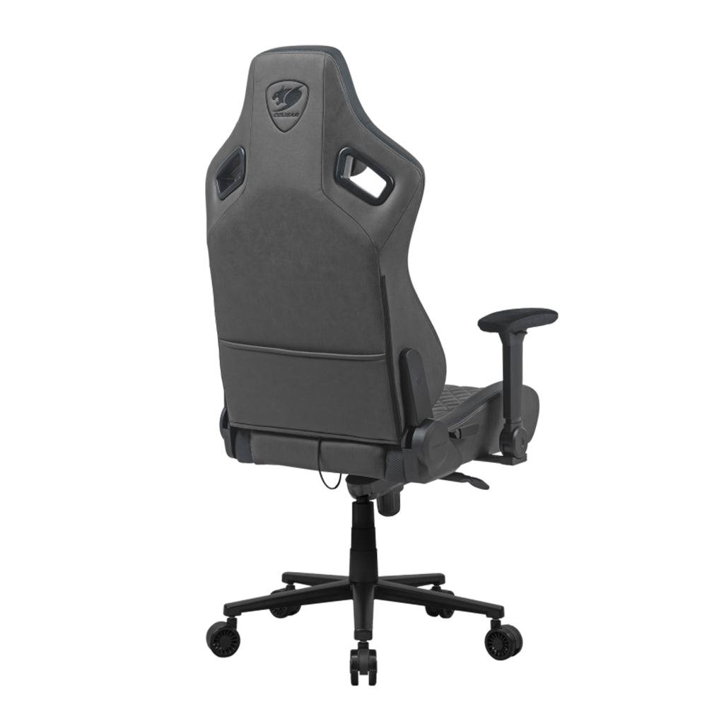 Sedia Gaming Cougar DEFENSOR S JET GRAY F , In acciaio rinforzato con Schienale Reclinabile a 170°