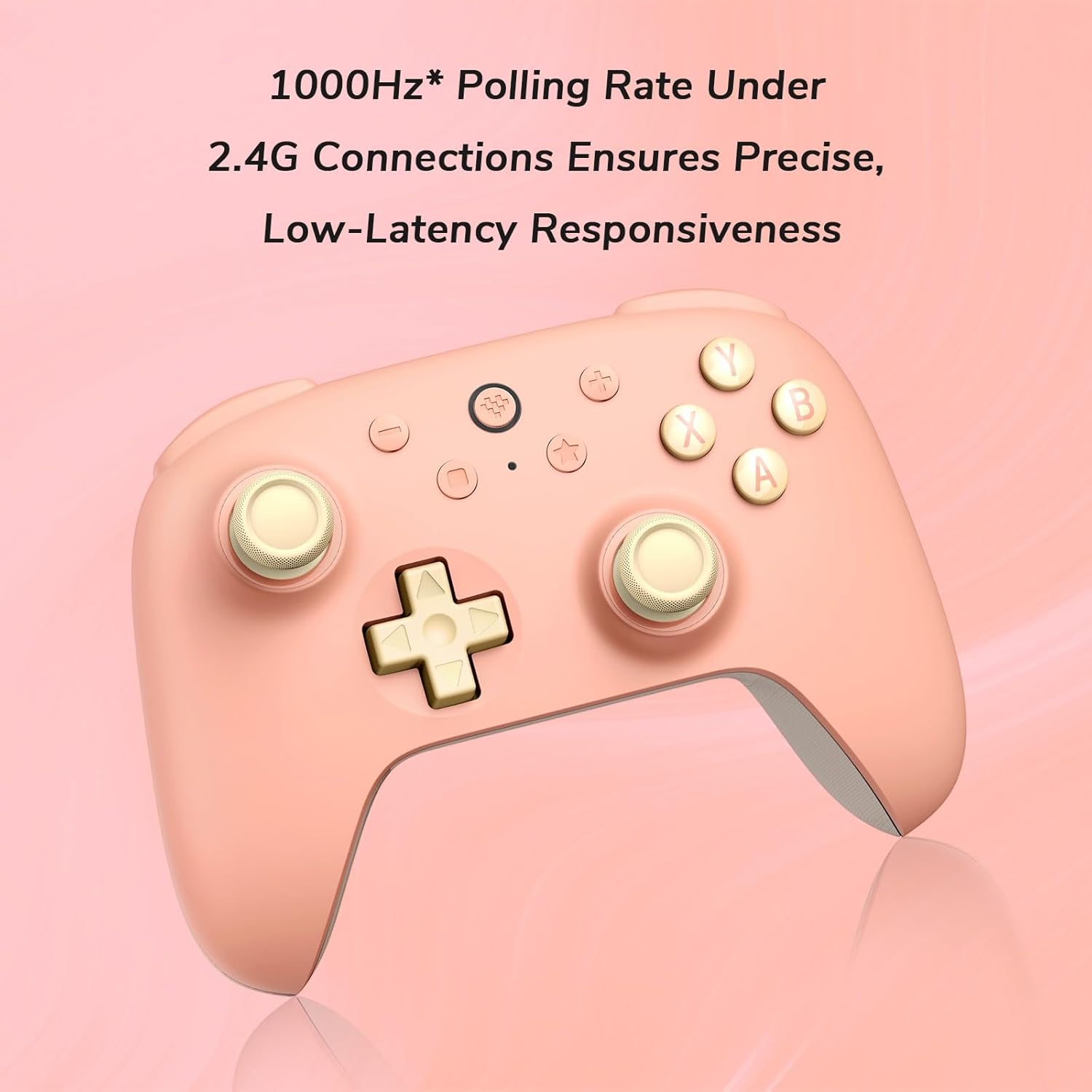 Controller Wireless per PC Windows e Android, Frequenza di Polling 1000Hz, Joystick Hall Effect/Hall Trigger, Paraurti L4/R4 Rimappabili, Funzione Turbo (Pesca)