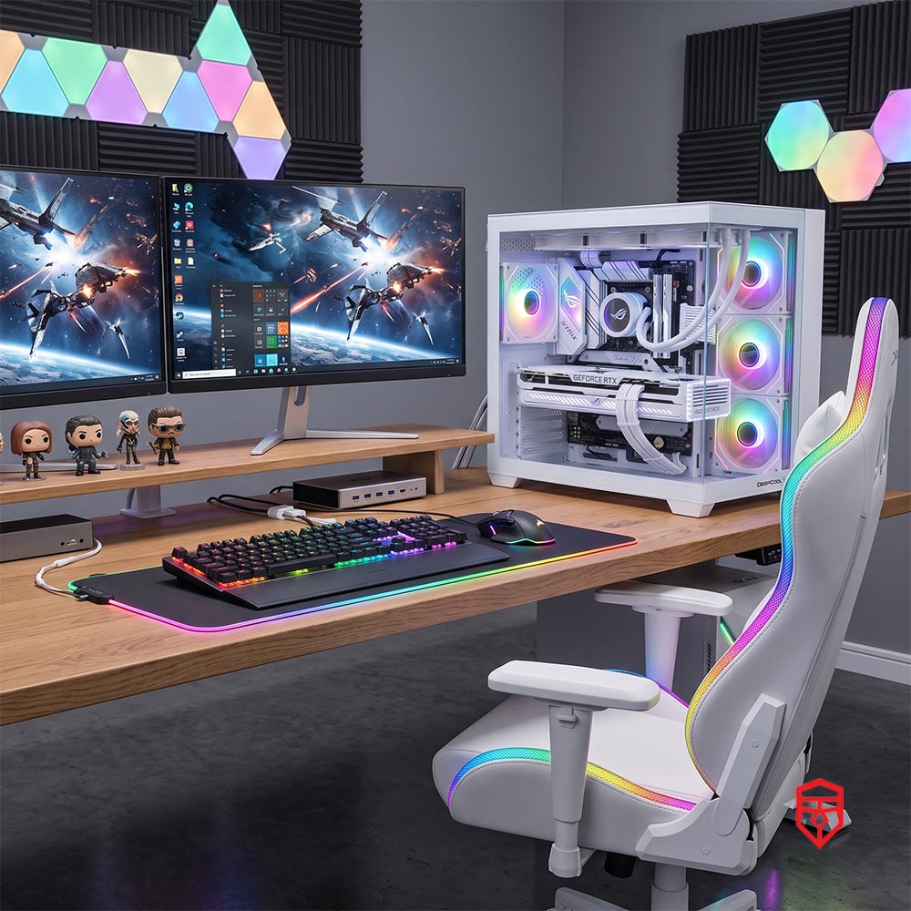 BREUNOR PURE VISION - PC Gaming Ryzen 7 7800X3D, RTX 5070TI 16GB , RAM 32GB DDr5 6000MHz, SSD 1000GB NVMe, AIO 360mm, Windows 11