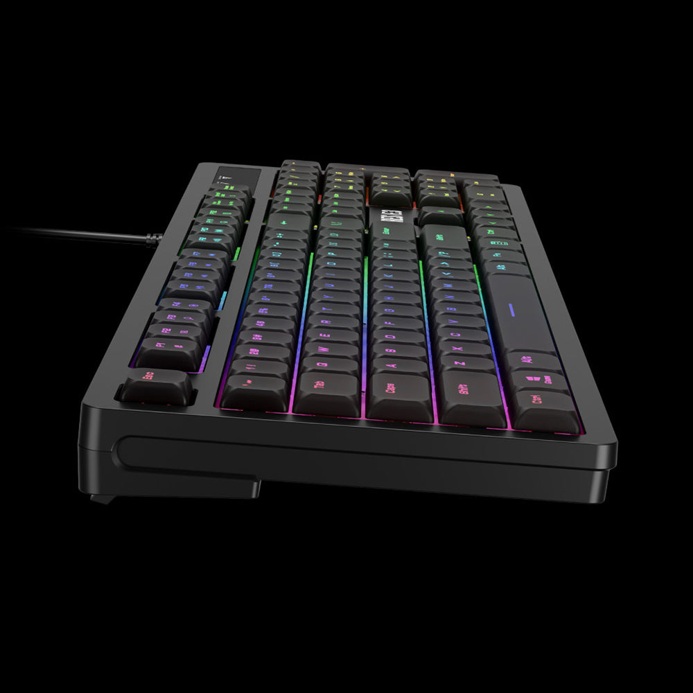 KIT TASTIERA + MOUSE + CUFFIE RGB CON MICROFONO , KIT 3 IN 1 , TASTIERA A MEMBRANA A 104 TASTI