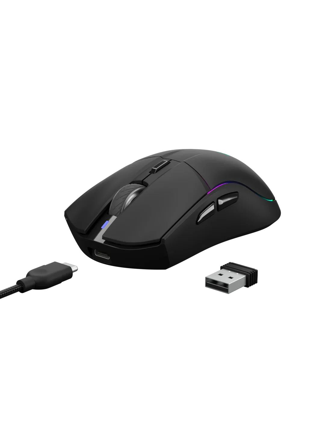 Mouse Gaming GAMDIAS HADES M3 Tri-Mode, RGB, 10000 DPI - BREUNOR