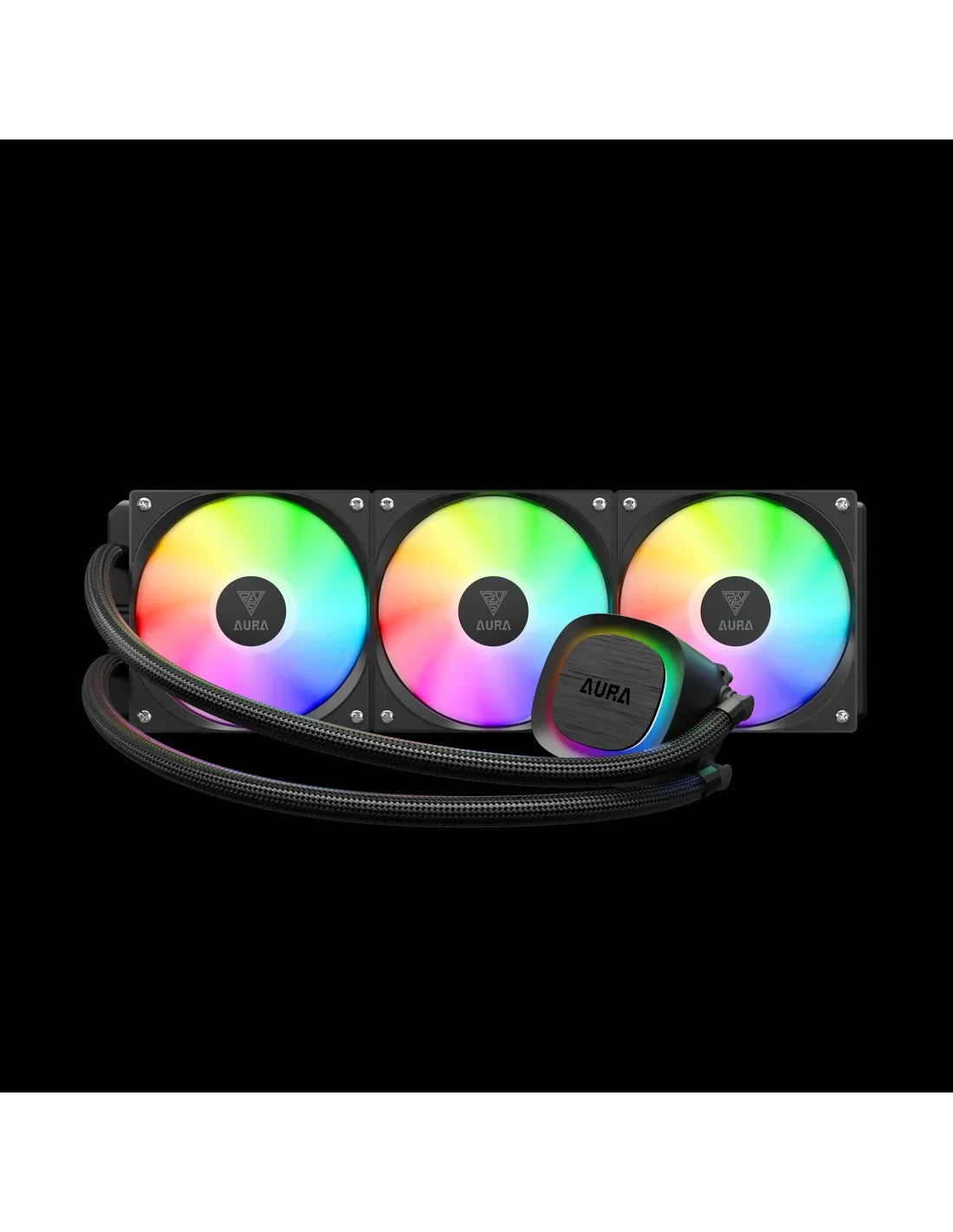 Dissipatore a Liquido GAMDIAS AURA GL360 V2 ARGB Nero 3xFAN ARGB LGA2066 1700 - BREUNOR
