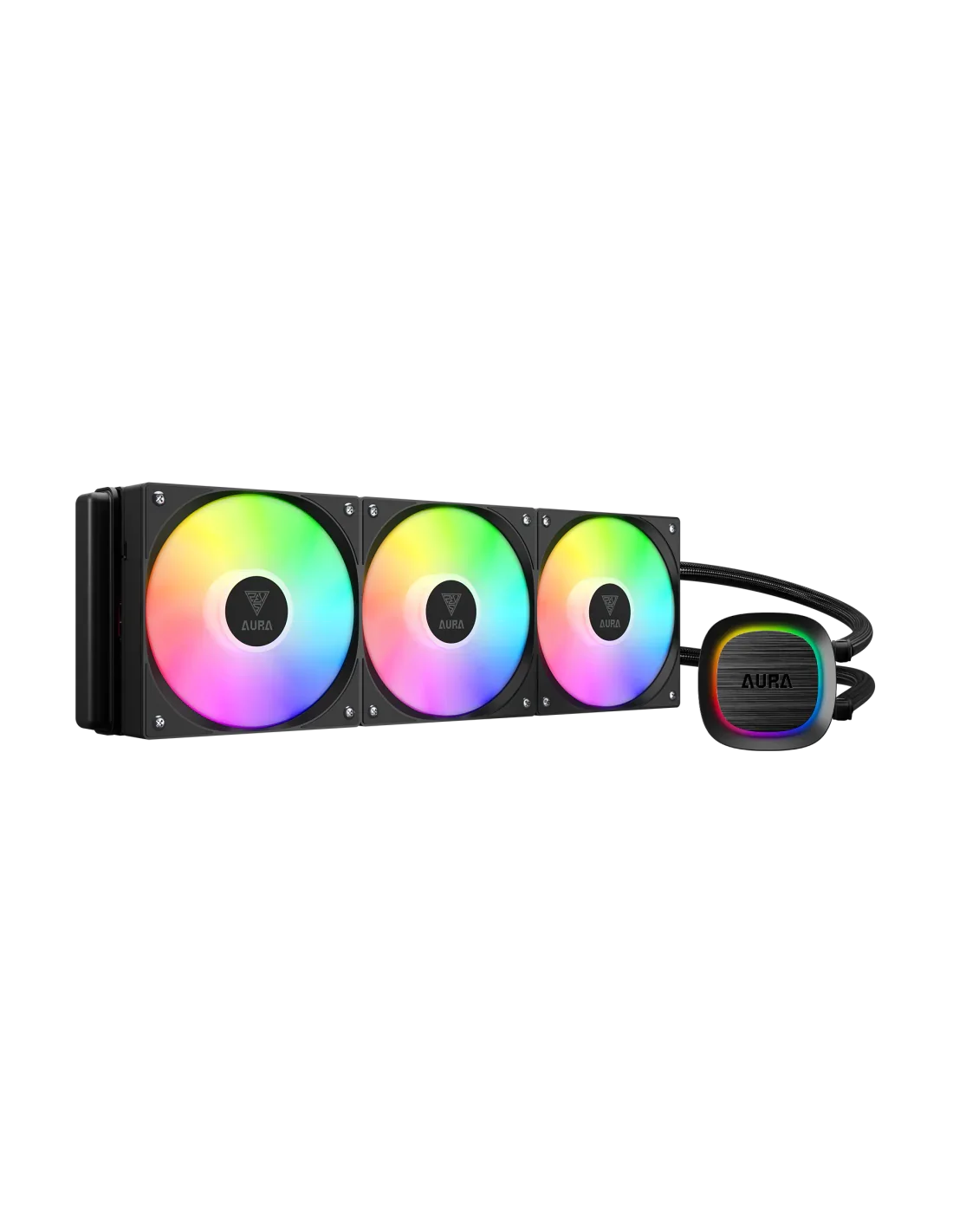 Dissipatore a Liquido GAMDIAS AURA GL360 V2 ARGB Nero 3xFAN ARGB LGA2066 1700 - BREUNOR