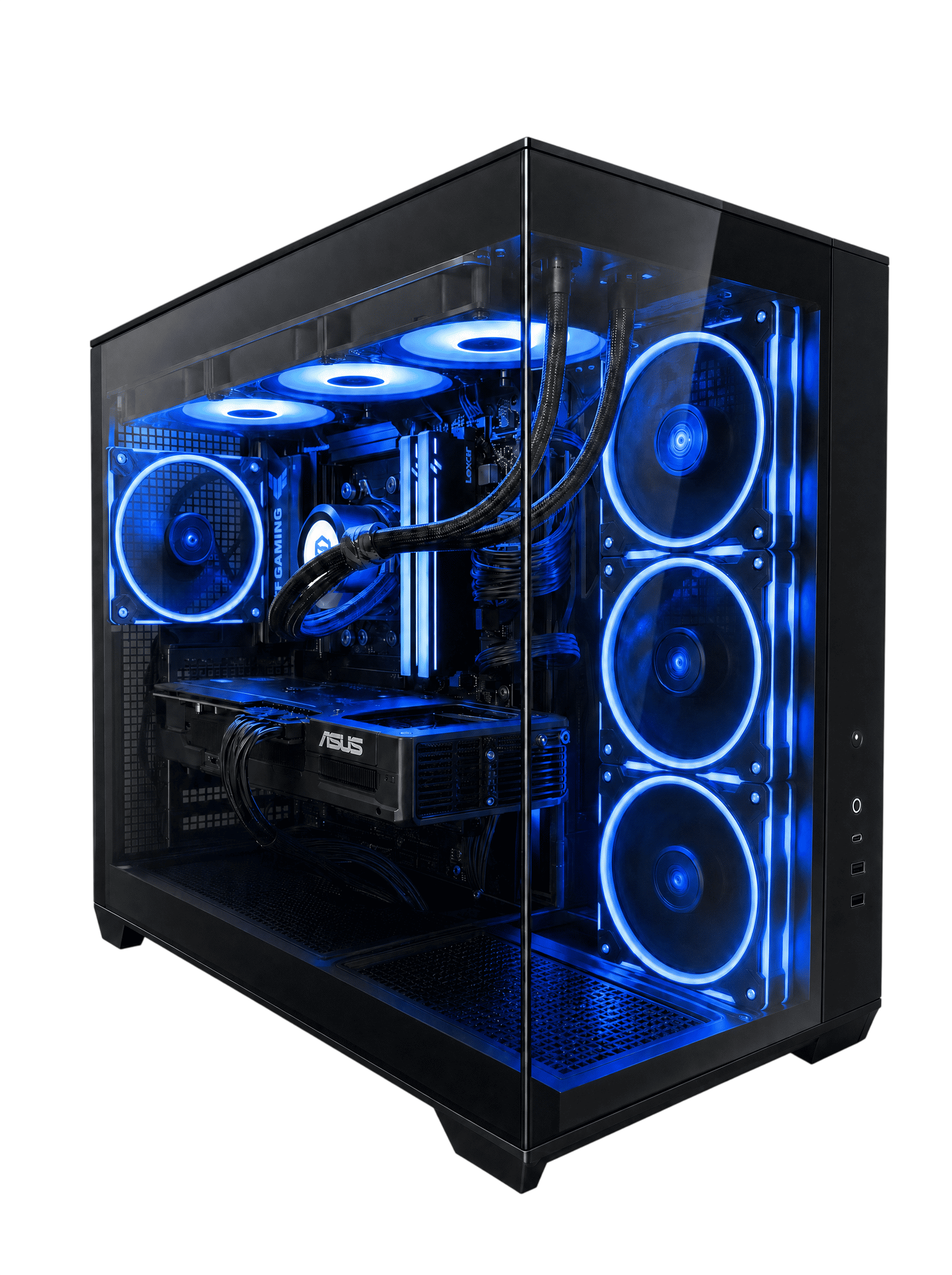 BREUNOR NOVO - PC Gaming Ryzen 7 9850X3D, RX 9070 XT 16GB, Ram 32Gb DDR5 6000MHz, SSD NVMe 1TB, Dissipatore a liquido 360mm, Windows 11 pro
