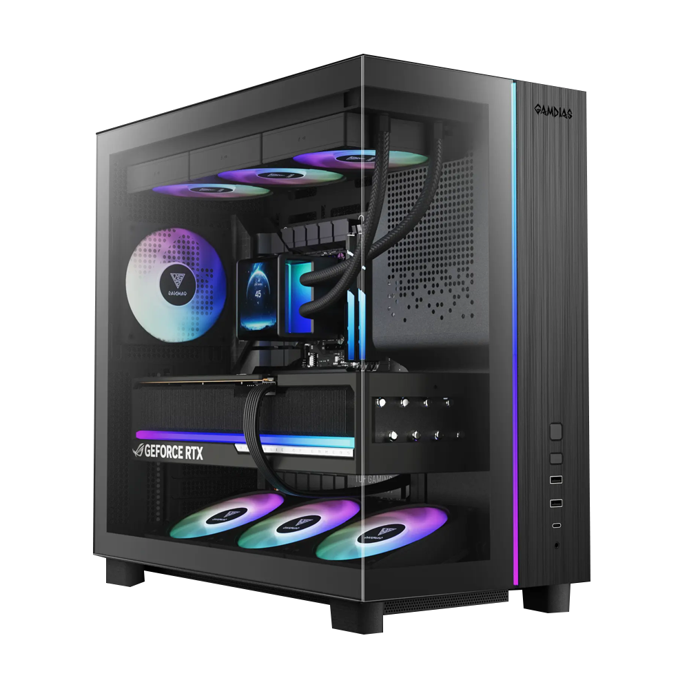 BREUNOR ODIN V2 EXPRESS - PC Gaming Ryzen 7 7800X3D , RTX 5070 12GB, Ram 32GB DDR5 6000MHz, SSD 1000GB NVMe, Dissipatore a Liquido 360mm, Windows 11 Pro