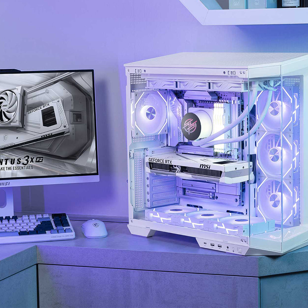 BREUNOR PURE VISION - PC Gaming Ryzen 7 7800X3D, RTX 5070TI 16GB PZ , RAM 32GB DDr5 6000MHz, SSD 1000GB NVMe, AIO 360mm, Windows 11