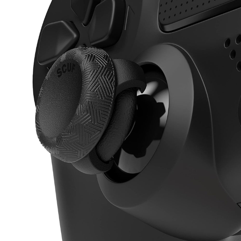 SCUF Thumbsticks Grip (Tactic) Universali, Pack da 6 Pezzi - Nero - Levette di Controllo - Confezione da 4 con 2 Basi - Tattica - Per Xbox One e Xbox Series X|S, PS4, PS5