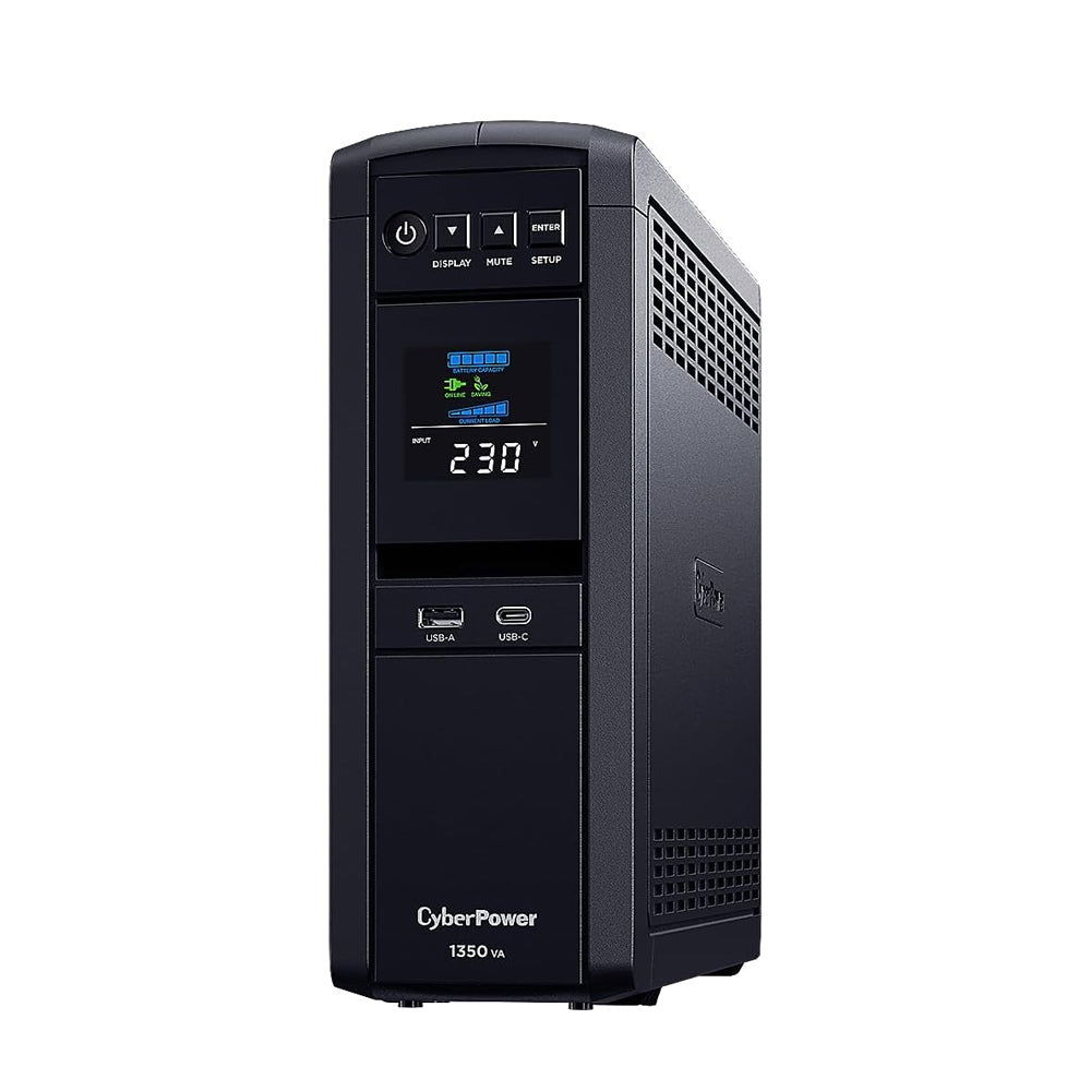 CyberPower UPS Onda Pura 1350VA 810W 6 Prese Schuko , UPS per Computer , Gruppo di Continuità per PC