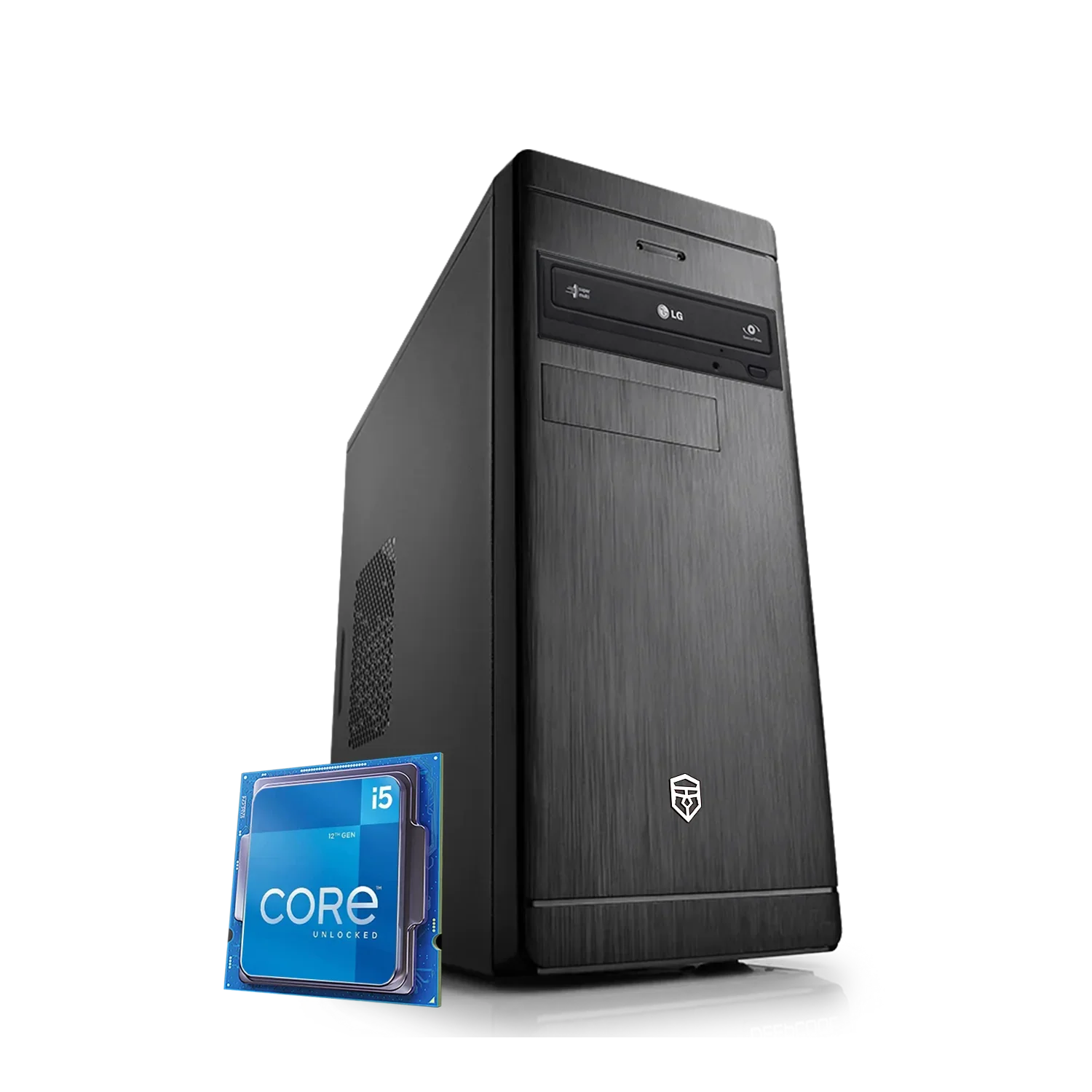 VISION V500 - PC DESKTOP i5 12400 fino a 4.40ghz 6 core, Ram 32GB DDR4, SSD Nvme 1000GB, Wi-Fi, Masterizzatore DVD, WIN 11 Pro, Pc fisso i5 assemblato - BREUNOR