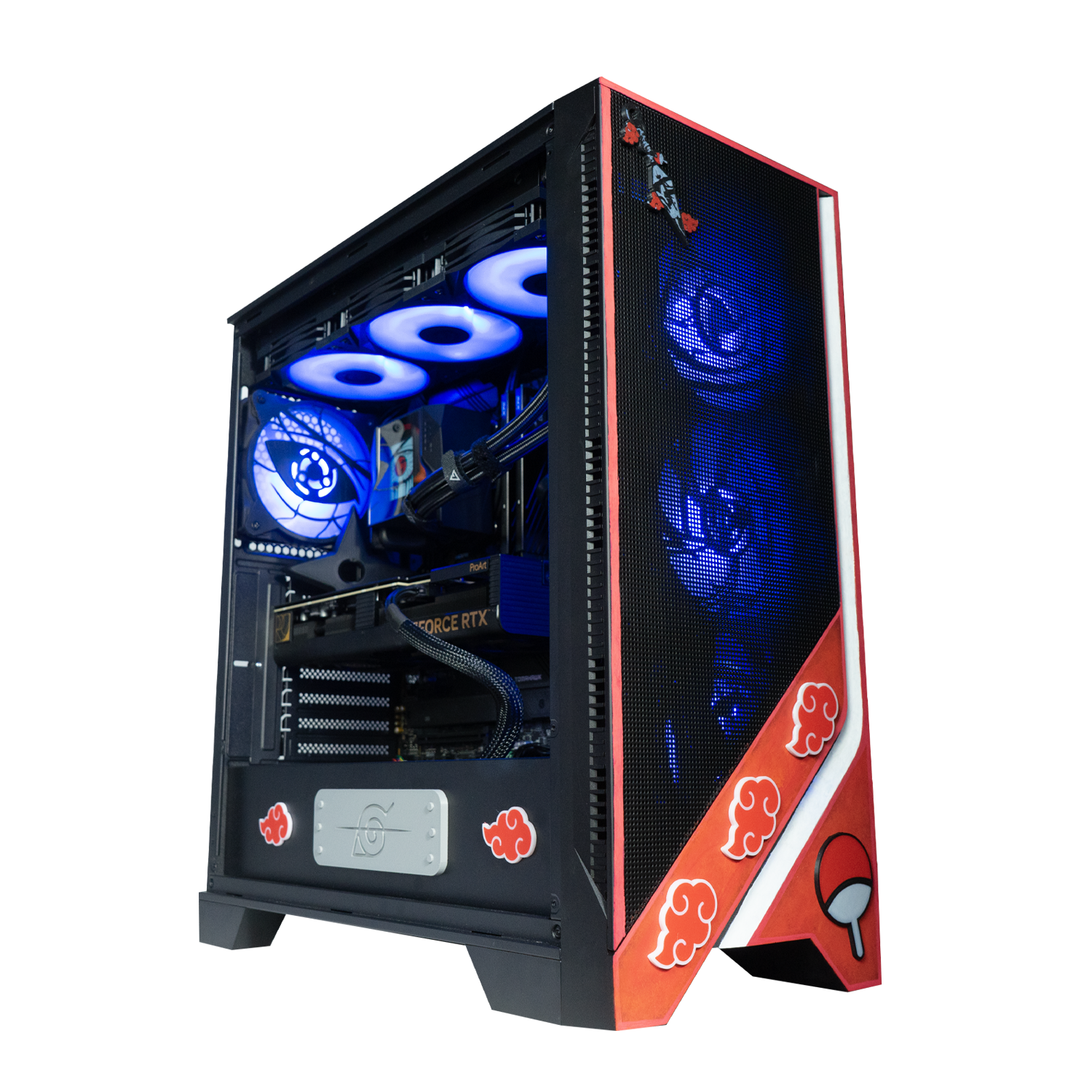 BREUNOR ITACHI V2 - PC Gaming Ryzen 7 9800X3D, RTX 4080 SUPER 16GB, RAM 32GB DDr5 6000MHz, SSD 2000GB NVMe, Dissipatore a Liquido 360mm LCD, Windows 11 PRO