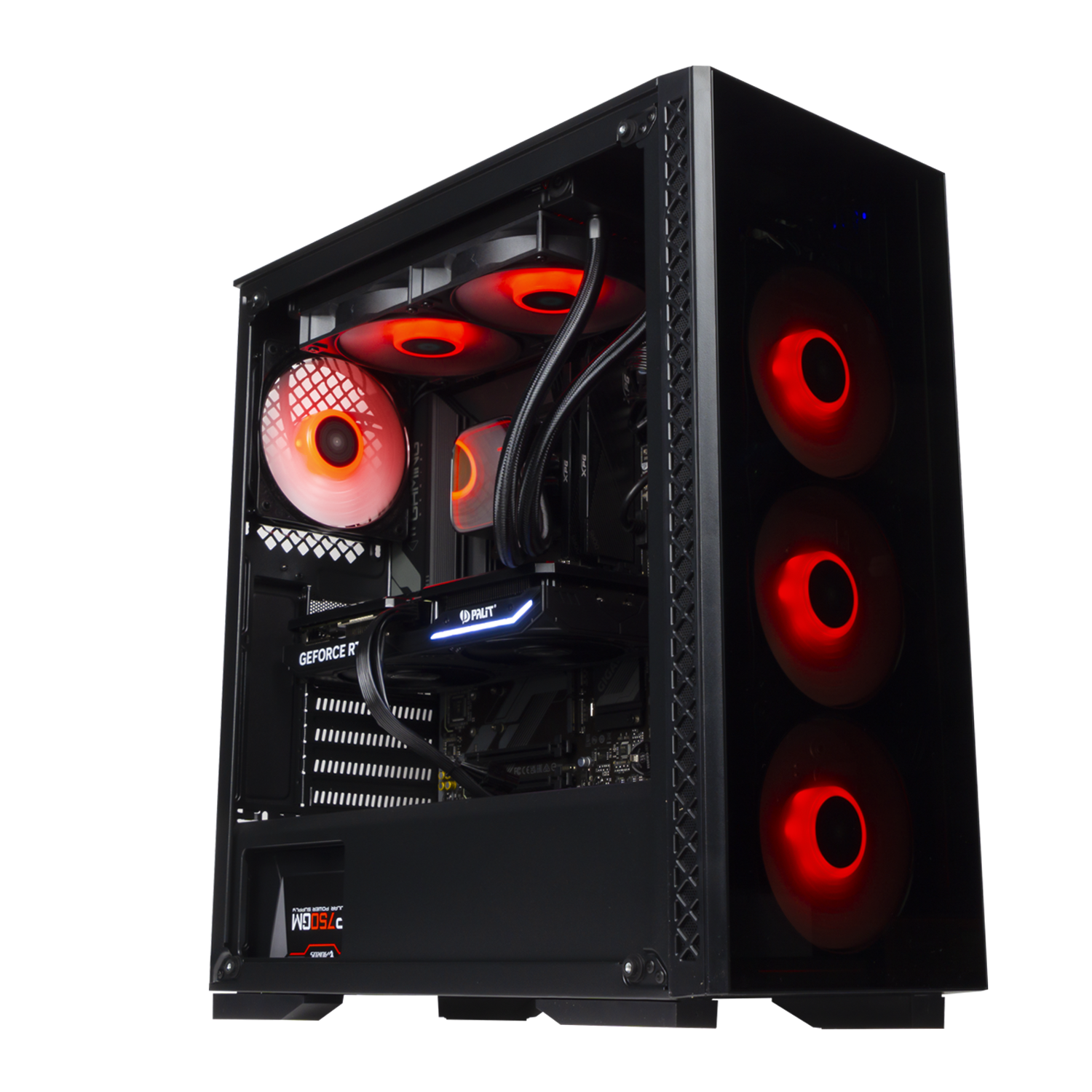 BREUNOR COOLWAVE - PC GAMING Ryzen 5 7600 6 core, RTX 4070 SUPER 12GB, RAM 32GB DDR5 6000MHz, SSD 1000GB, AIO 240mm LCD, Windows 11 PRO