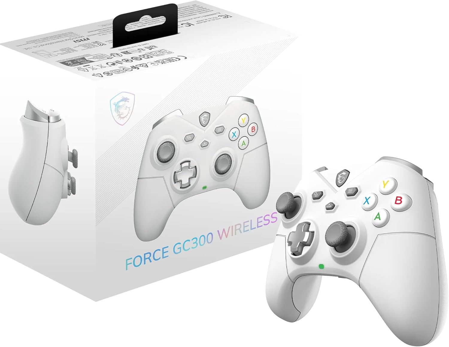 JOYPAD WIRELESS BIANCO MSI FORCE GC300 Bluetooth, USB Type-C a A - Cablato/Wireless , Gamepad Controller MSI