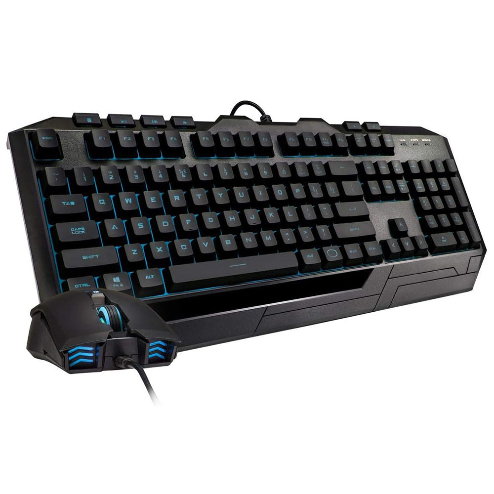 Cooler Master Devastator 3 Plus Mechanical Gaming Keyboard and Mouse, 7 Color LED Backlighting, IT Layout